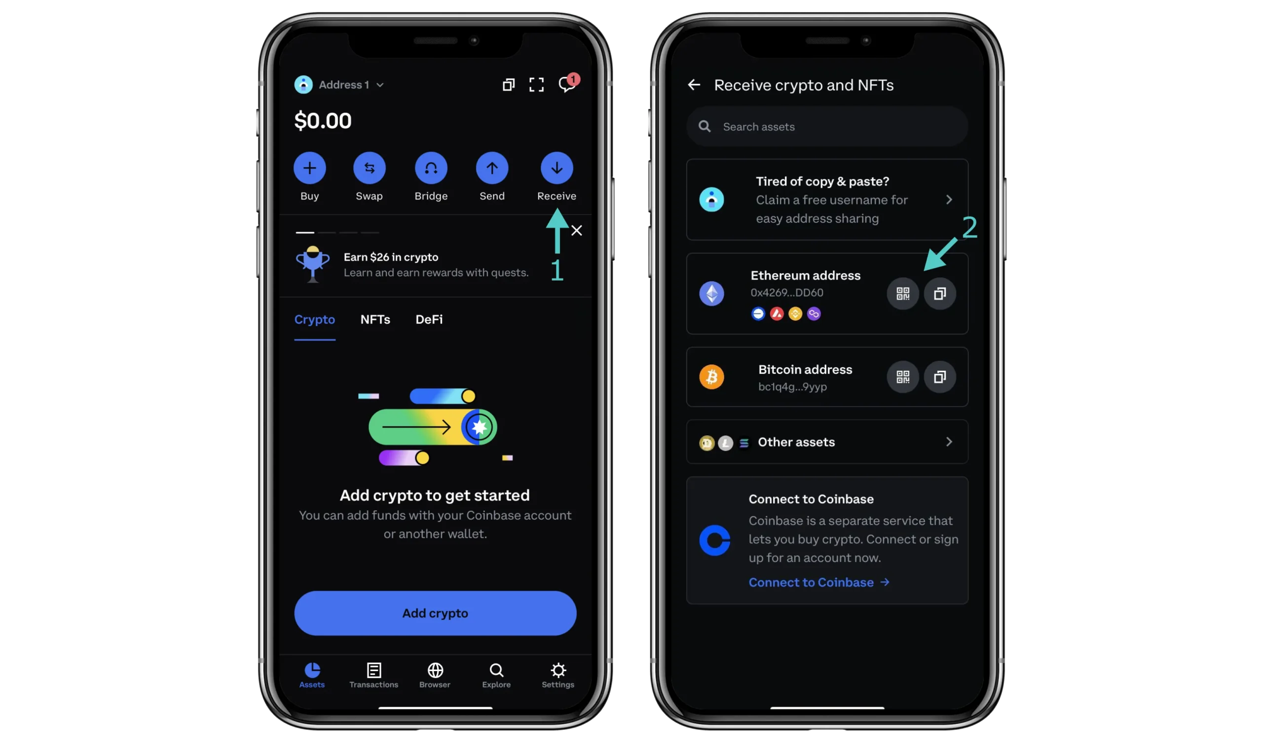 Best Crypto Wallets 2025: Secure, Trusted & User-Friendly Picks 11 Coinbase Wallet interface showing portfolio and dApp integration - best crypto wallets 2025